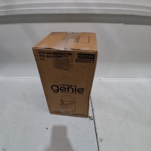 LITTER GENIE EASY ROLL PAIL WITH EASY ROLL WITH REFILL BAGS AND ODOUR-LOCKING - HOLDS UP TO 8 DAYS OF CAT LITTER - GREY (MODEL: 666594/I000371) image 5