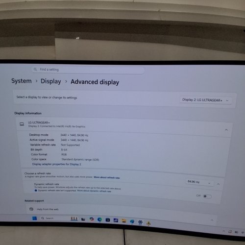 LG ULTRAGEAR 39" DUAL-MODE 5K2K (5120X2160) 1500R CURVED OLED GAMING MONITOR - (WUHD 165HZ WFHD 330HZ), 0.03MS, NVIDIA G-SYNC COMPATIBLE - (MODEL: 39GX950B) image 2