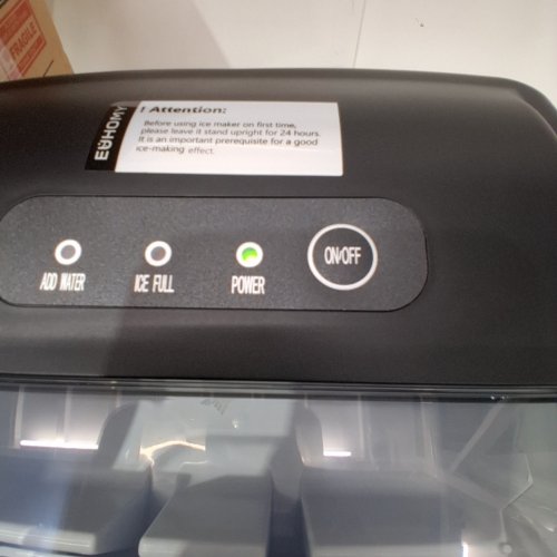 EUHOMY COUNTERTOP ICE MAKER - MAKES 26LBS/DAY - BLACK (MODEL: IM-06D) image 2
