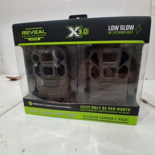 2PK TACTACAM REVEAL CELLULAR TRAIL CAMERA PRO 3.0 - WORKS WITH USA CELLULAR PROVIDERS, APP & LOCALLY WITH SD CARD *NOT INCLUDED* - 1080P FHD VIDEO /WI-FI ENABLED (MODEL: RV-XP3-BNDL1) image 2