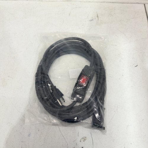 NEWDELI INLINE ON/OFF SWITCH POWER CORD - 16FT - BLACK image 3