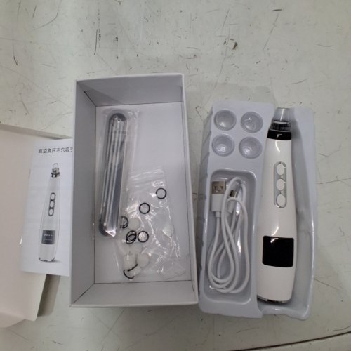 RECHARGEABLE VACUUM BLACKHEAD REMOVER - WHITE/BLUE image 3