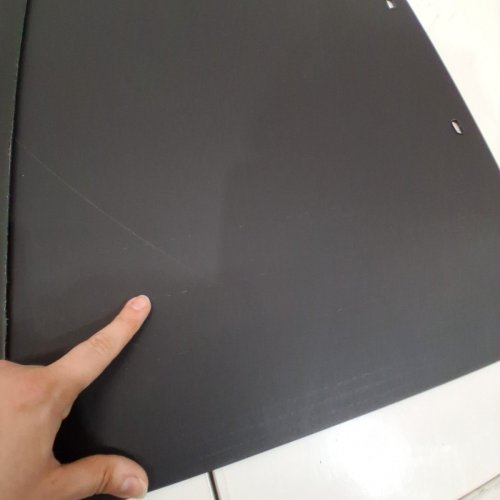 2PK BUYERS PRODUCTS UNIVERSAL SUPER DURABLE BLACK POLYMER MUDFLAPS - 24" X 18" - BLACK (MODEL: RC18PPB) image 4