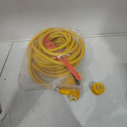 KOHREE HEAVY DUTY 30 AMP RV POWER EXTENSION CORD - 50FT - YELLOW - (MODEL: HY1643) image 2