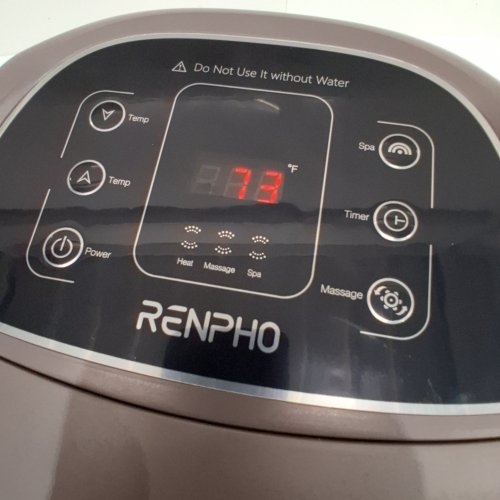 RENPHO FOOT SPA BATH MASSAGER, MOTORIZED MASSAGE, FAST HEATING, POWERFUL BUBBLE JETS & AUTOMATIC SHIATSU MASSAGING ROLLERS (MODEL: JD-618) image 2