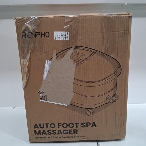 RENPHO FOOT SPA BATH MASSAGER, MOTORIZED MASSAGE, FAST HEATING, POWERFUL BUBBLE JETS & AUTOMATIC SHIATSU MASSAGING ROLLERS (MODEL: JD-618) image 6