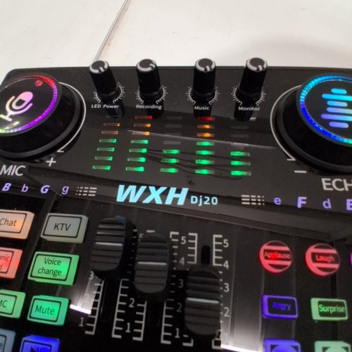 LIVE SOUND CARD AUDIO INTERFACE WITH DJ MIXER EFFECTS - MULTI COLOURED (MODEL: DJ20) image 5
