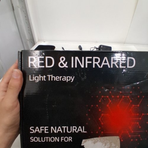 RED & INFRARED LIGHT THERAPY PAD - 16" X 8 " - BLACK image 3