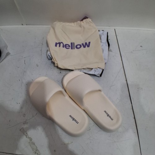 UNISEX MELLOW SOFT CLOUD SLIDES / SLIPPERS - MEN'S : 9-10 / WOMEN'S : 10-11 - CREAM (MODEL : ML05) image 3