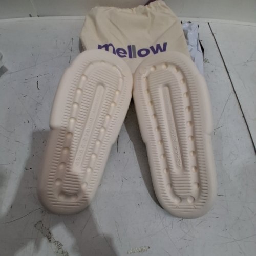 UNISEX MELLOW SOFT CLOUD SLIDES / SLIPPERS - MEN'S : 9-10 / WOMEN'S : 10-11 - CREAM (MODEL : ML05) image 5