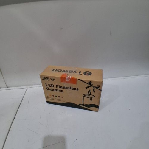 2PK TYAWON GLASS BATTERY OPERATED LED FLAMELESS CANDLES WITH REMOTE - 4" X 5" X 6" - CLEAR image 4