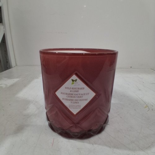 NATURE'S MARK SCENTED CANDLE - WILD RHUBARB & LIME - 1.58 KG (56 OZ.) - ROSE (MODEL: 1901832) image 2