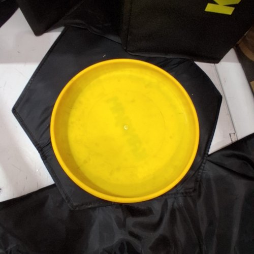TRAVEL KANJAM OUTDOOR PORTABLE FLYING DISC GAME SET - BLACK/YELLOW image 5