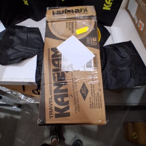 TRAVEL KANJAM OUTDOOR PORTABLE FLYING DISC GAME SET - BLACK/YELLOW image 6