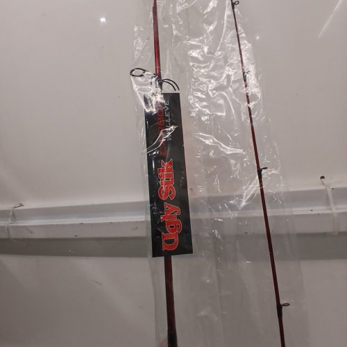 UGLYSTIK CARBON SPINNING ROD WITH SOLID GRAPHITE TIP - 7FT, MEDIUM HEAVY - BLACK AND RED (MODEL: 1625241) image 4