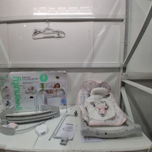 INGENUITY KEEP COZY 3-IN-1 GROW WITH ME VIBRATING BABY BOUNCER SEAT & ROCKER - 6-40LBS - PINK/GREY (MODEL: 12909) image 3
