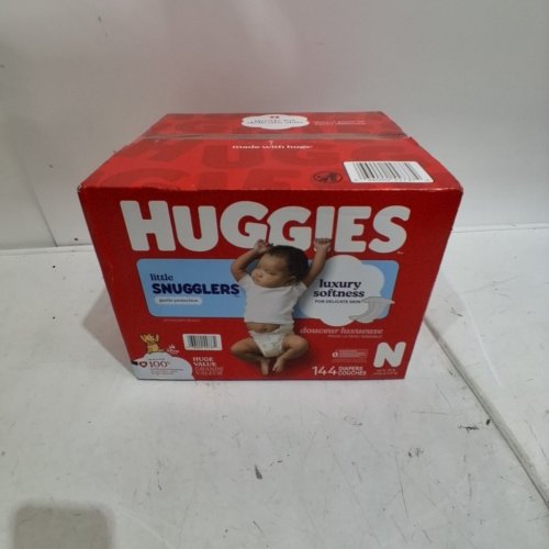 144PK HUGGIES LITTLE SNUGGLERS DIAPERS - SIZE NEWBORN image 2