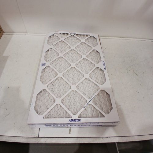 3PK AEROSTAR MERV 8 PLEATED AIR FILTER - 16 X 25 X 1 - WHITE (MODEL: P80S.011625) image 2