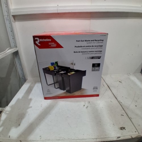 RICHELIEU PULL-OUT WASTE AND RECYCLING SYSTEM - 2 X 30 L - BLACK image 4
