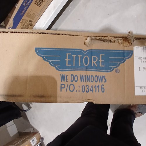 6PK ETTORE METAL UTILITY HANDLE FOR FLOOR SQUEEGEE-TAPERED TIP - 60" - MANGO (MODEL: 034116) image 2