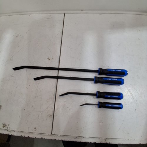 4PC JET MECHANIC'S PRY BAR SET - 8", 12", 18", 24" - BLACK / BLUE (MODEL: JMPB-4S) image 3