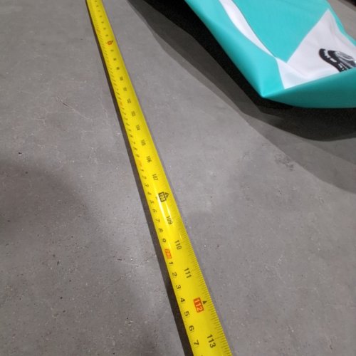 NAIPO STAND UP INFLATABLE PADDLE BOARD & ACCESSORIES - 370LBS MAX - 120" X 32" X 6" - TURQUOISE BLUE / WHITE (MODEL: SUP-SR305G) image 4