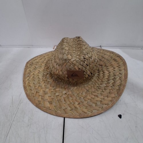 MEN'S QUIKSILVER WIDE BRIM OUTDOOR SUN PROTECTION LIFEGUARD STRAW SUN HAT - XXL - BROWN (STYLE: QSM15HA153) image 2