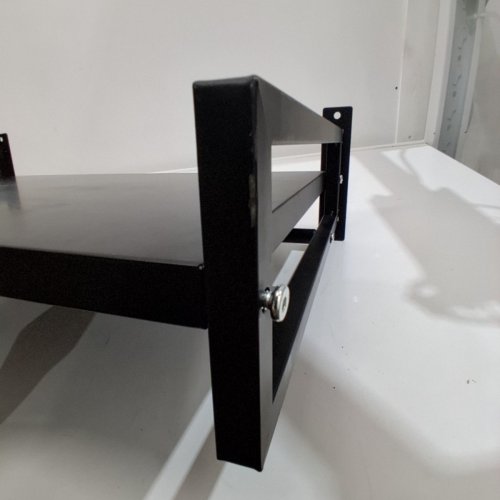 ABCOOL WALL MOUNT KITCHEN ELECTRIC MICROWAVE OVEN HOLDER RACK 24" - BLACK image 4