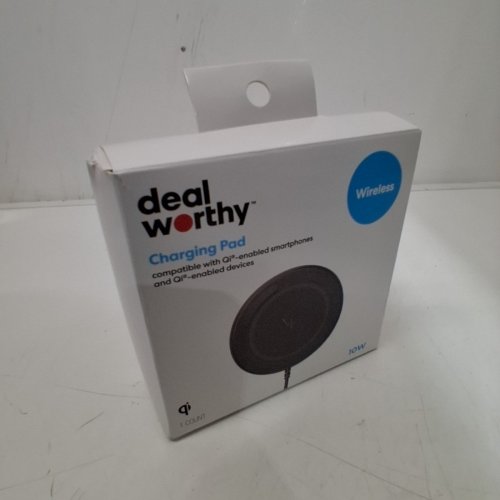DEALWORTHY QI WIRELESS CHARGING PAD WITH ADAPTER - 10W - BLACK image 4