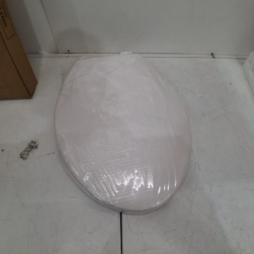 GARVEE ELONGATED SOFT CLOSE EASY CLEAN PLASTIC TOILET SEAT - 19" - WHITE - (MODEL: PHO_11GXK800) image 4