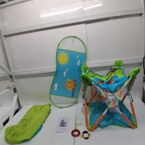 BRIGHT STARTS BY INGENUITY INFANT SUMMER POP N JUMP WITH CANOPY - 6 - 12 MONTHS - MULTICOLOR (MODEL: 17247-ES) image 2