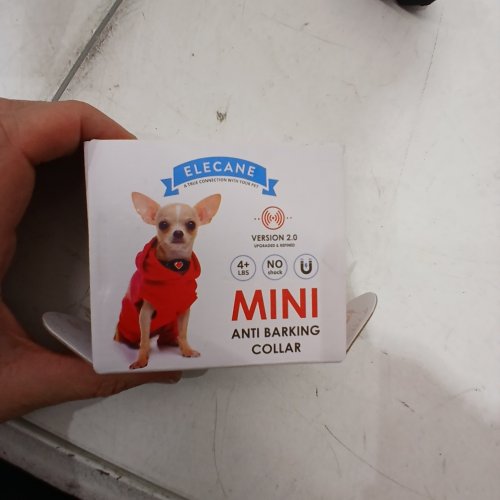 ELECANE MINI ANTI-BARKING DOG COLLAR - 4+ LBS - BLACK image 2