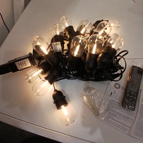 BRIGHTOWN S14 CAFE STRING LIGHTS - 25FT - BLACK image 2