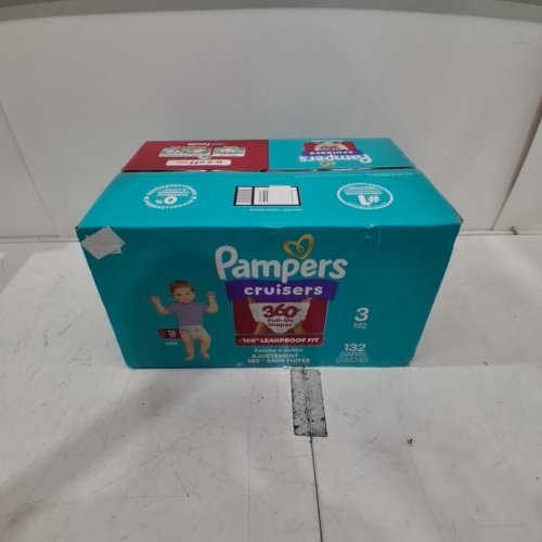 132PK PAMPERS SWADDLERS DIAPERS - SIZE 3 (13LB - 26LB) image 2