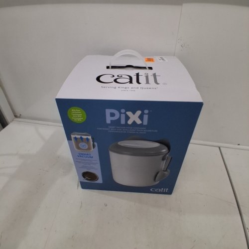 CATIT PIXI SMART VACUUM FOOD CONTAINER WITH TOUCH-CONTROLLED LID WITH LED LIGHT AND AUDIO ALERTS - 9.3L - GREY/WHITE (MODEL: 43756) image 4