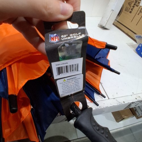 NFL CHICAGO BEARS GOLF UMBRELLA - 62" - ORANGE / NAVY (MODEL: 30569) image 2