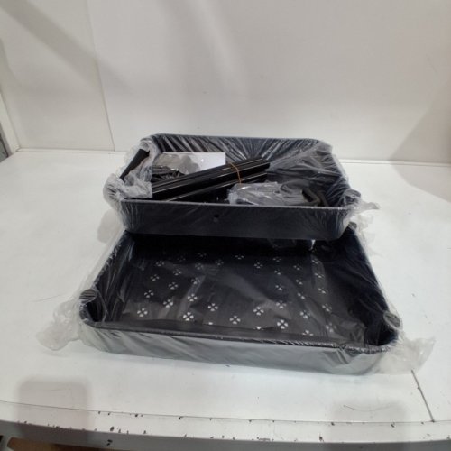VTOPMART 3-TIER MULTIPURPOSE PLASTIC ROLLING UTILITY CART - BLACK (MODEL: SVM02006-CA) image 3