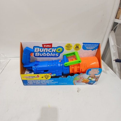 ZURU BUNCH O BUBBLES MOTORIZED BUBBLE BLASTER - 30,000 BUBBLES/MINUTE - BLUE/ORANGE (MODEL : 1851658) image 2