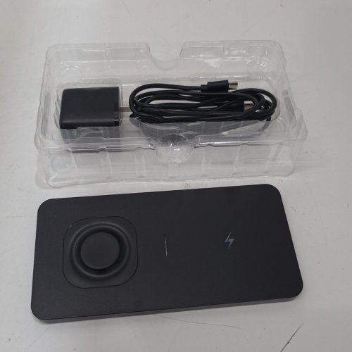 JUST WIRELESS 2-IN-1 WIRELESS CHARGER FOR IPHONE, ANDROID, AND APPLE WATCH - 15W - BLACK (MODEL: 04102) image 4