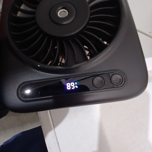 MINI USB POWERED DESKTOP MISTING FAN - 6000 MAH - BLACK (MODEL: P12) image 2