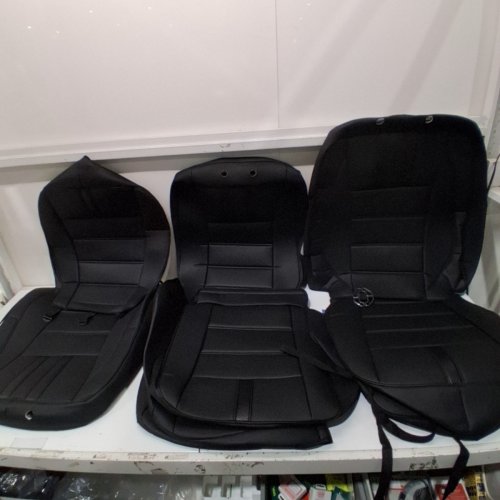 16pc COVERDREAM SEAT COVERS FOR 2015-2020 FORD F150 SUPERCREW - BLACK image 2