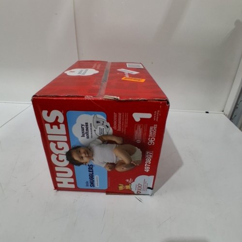 96PK HUGGIES LITTLE SNUGGLERS DISPOSABLE GENTLE SKIN PROTECTION BABY DIAPERS - SIZE 1 - DISNEY WINNIE THE POOH image 2