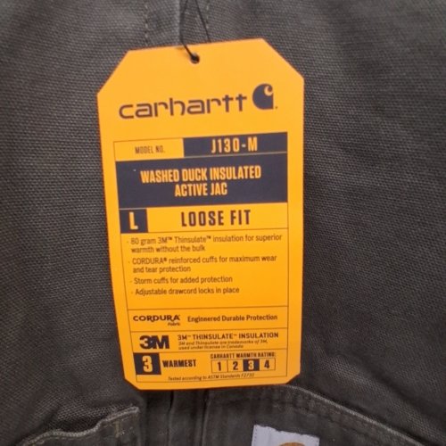 CARHARTT MEN'S ACTIVE JACKET - 5XL - GREEN (MODEL: J130-M) image 3