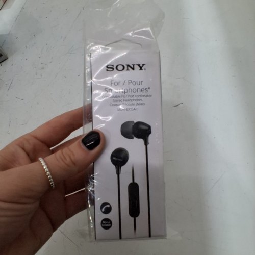 SONY IN EAR HEADPHONES, BLACK - (MODEL: MDR-EX110AP) image 2