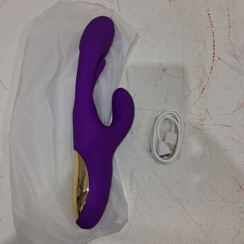 3-IN-1 RECHARGEABLE FLAPPING VIBRATOR WITH 7 VIBRATION AND 7 MODES - PURPLE image 3