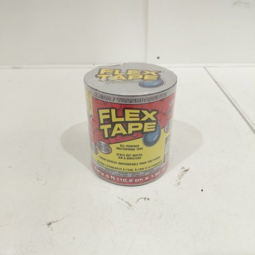 FLEX TAPE WATERPROOF REPAIR TAPE - 4" X 5FT - CLEAR (MODEL: TFSCLRC0405) image 2
