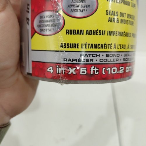 FLEX TAPE WATERPROOF REPAIR TAPE - 4" X 5FT - CLEAR (MODEL: TFSCLRC0405) image 3