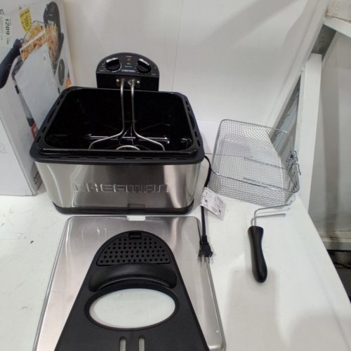 CHEFMAN JUMBO SIZE DEEP FRYER WITH TEMPERATURE CONTROL - 4.3L - STAINLESS STEEL/SILVER (MODEL: RJ07-45-SS-CA) image 3