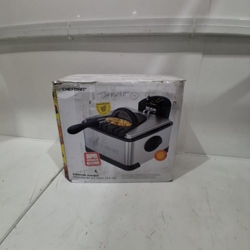 CHEFMAN JUMBO SIZE DEEP FRYER WITH TEMPERATURE CONTROL - 4.3L - STAINLESS STEEL/SILVER (MODEL: RJ07-45-SS-CA) image 6