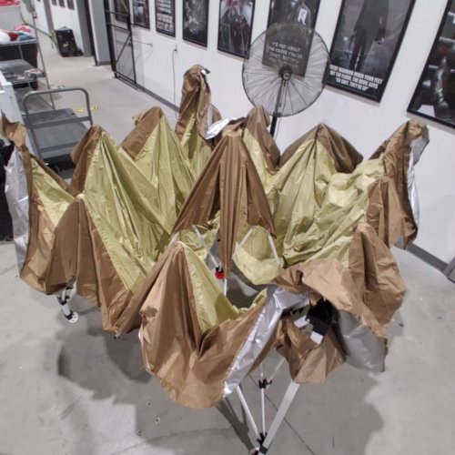 MAMIZO 13FT ONE-BUTTON POP UP CANOPY TENT- BROWN image 3
